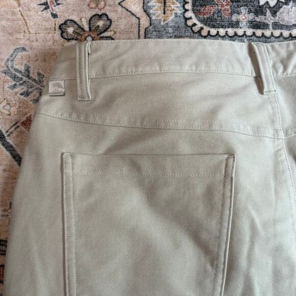 Lululemon ABC Slim Fit Pants Bone Tan color Size 33 Utilitec Business Golf - Picture 6 of 11
